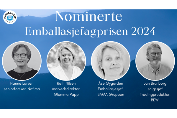 Her er de nominerte til Emballasjefagprisen 2024